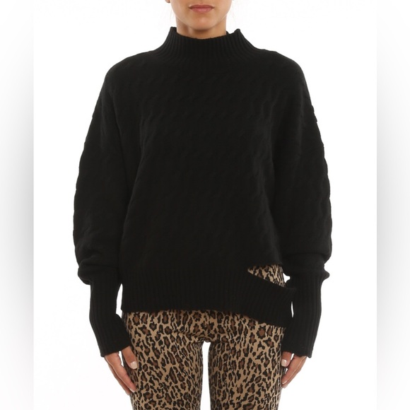 Pinko Sweaters - ❣️PINKO – Black Textured Turtleneck Sweater – Size S